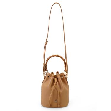  Lexy Taba Kadın Bambu Askılı Deri Omuz Çantası