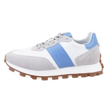  Joshua Gri Erkek Süet Deri Spor Ayakkabı