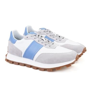  Joshua Gri Erkek Süet Deri Spor Ayakkabı