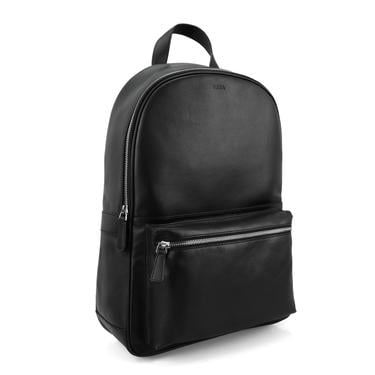  Nathan Siyah Deri Sırt Çantası