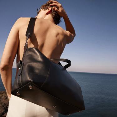  Lincoln Siyah Erkek Deri Seyahat Çantası