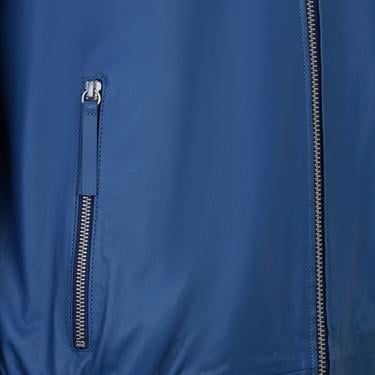  Also Mavi Erkek Kapüşonlu Deri Mont