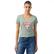 Guess Ss Rn Satin Triangle Kadın Yeşil T-Shirt