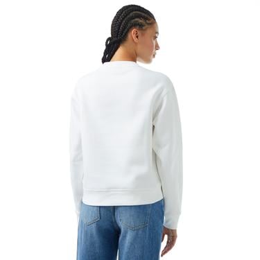  Guess CN Icon Kadın Beyaz Sweatshirt