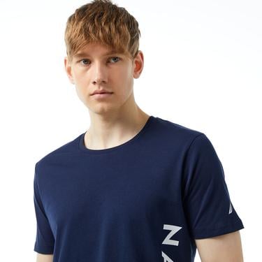  Nautica Erkek Lacivert Standart Fit T-Shirt