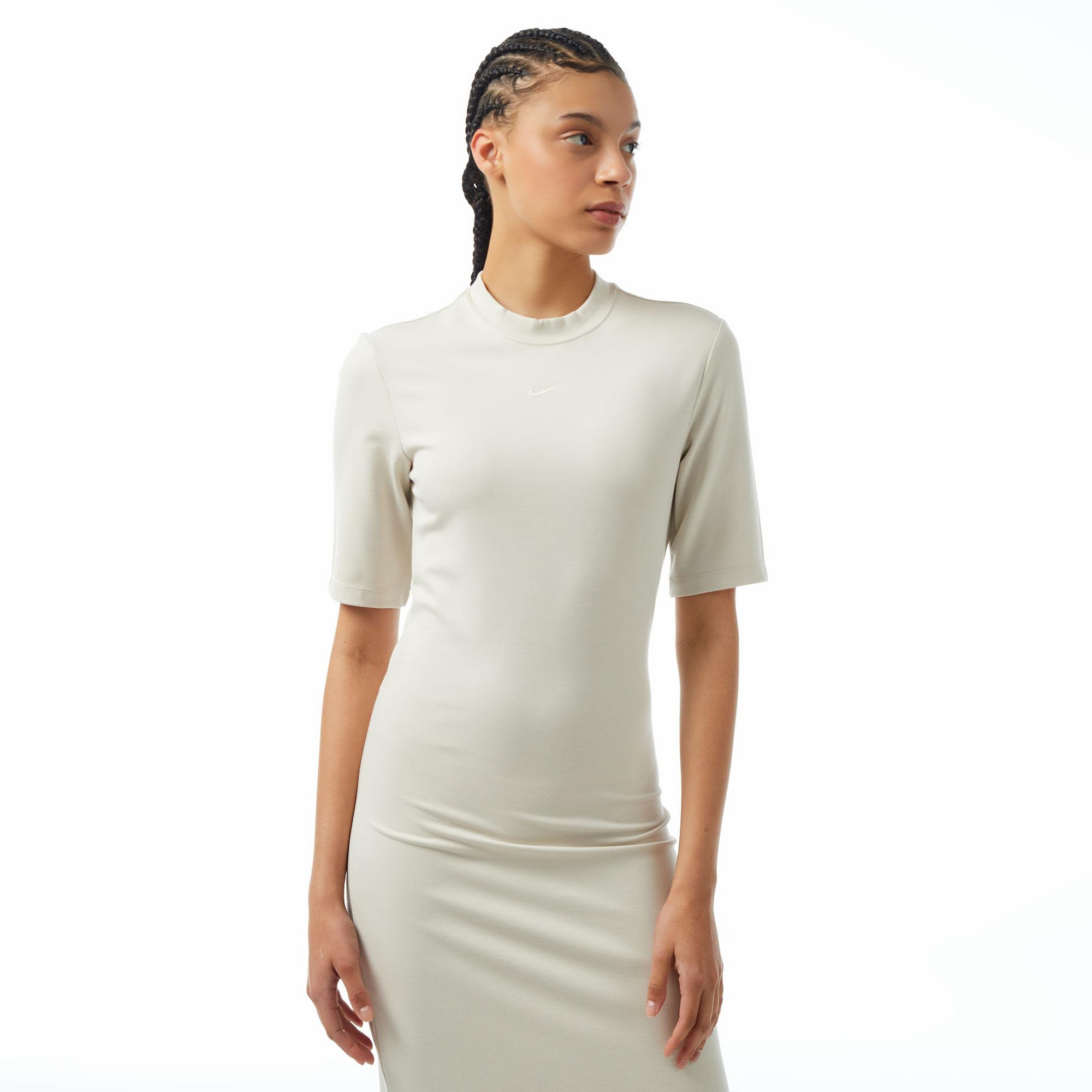 Nike Sportswear Essential Kadın Krem Rengi Elbise