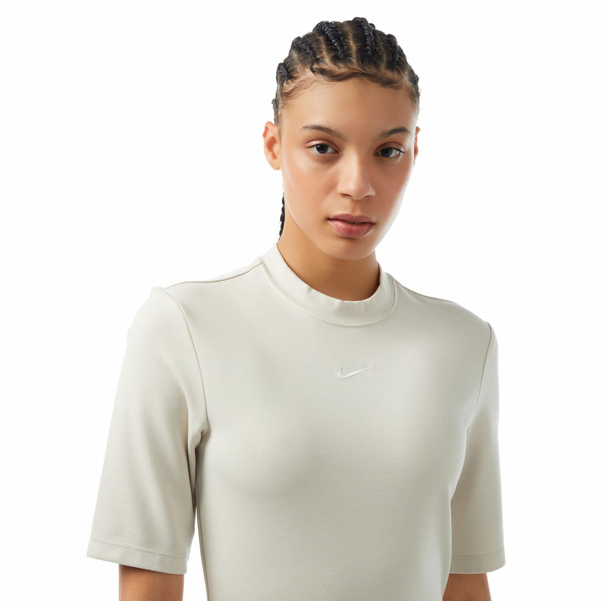 Nike Sportswear Essential Kadın Krem Rengi Elbise