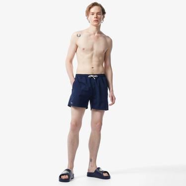  Erkek Baskılı Lacivert Mayo Şort