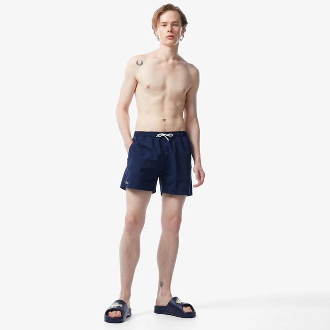  Erkek Baskılı Lacivert Mayo Şort