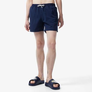  Erkek Baskılı Lacivert Mayo Şort