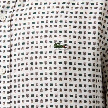  Erkek Slim Fit Düğmeli Yaka Desenli Bej Gömlek