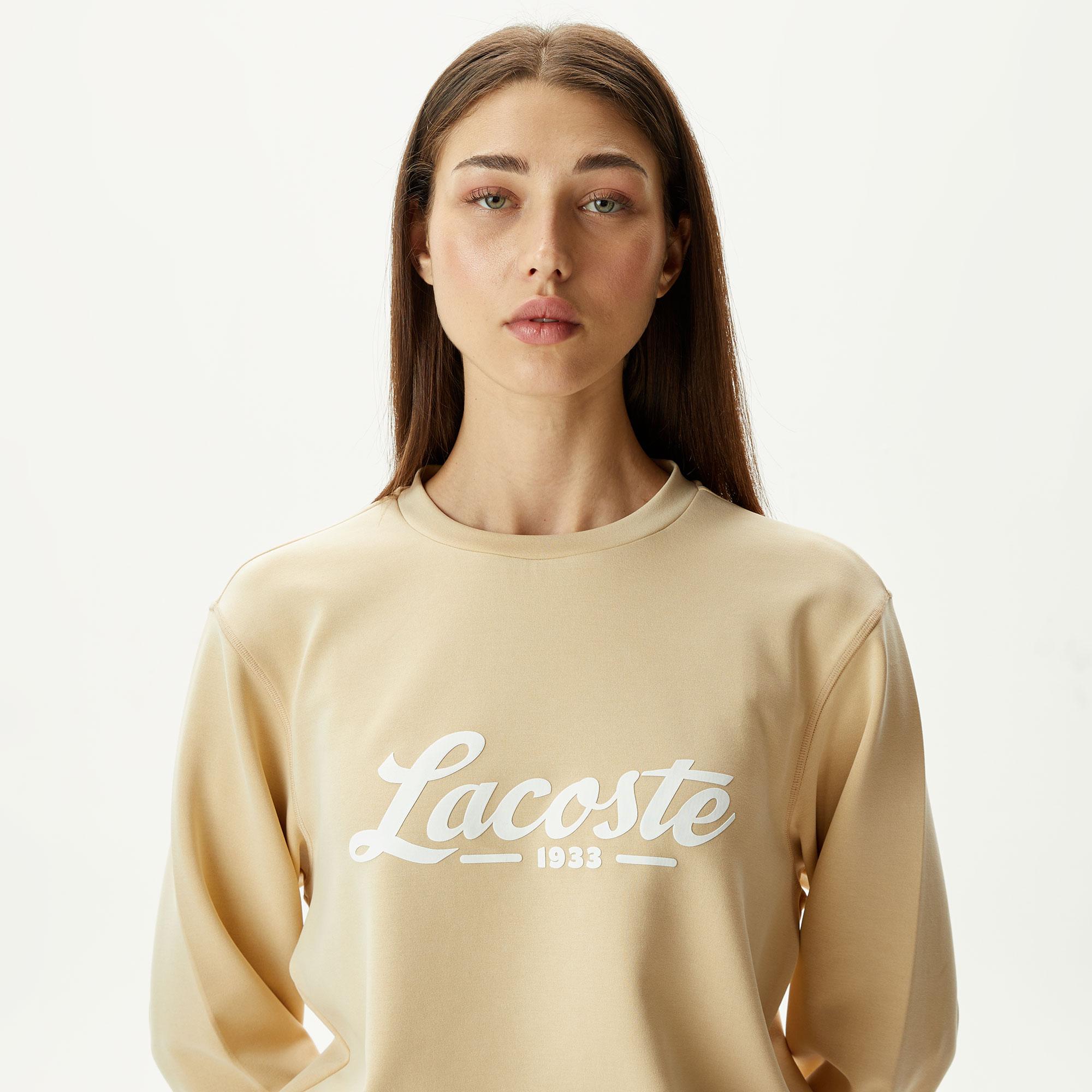 Lacoste Classic Kadın Bej Eşofman Üstü