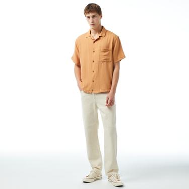  UNITED4 Oversize Erkek Kahverengi Gömlek