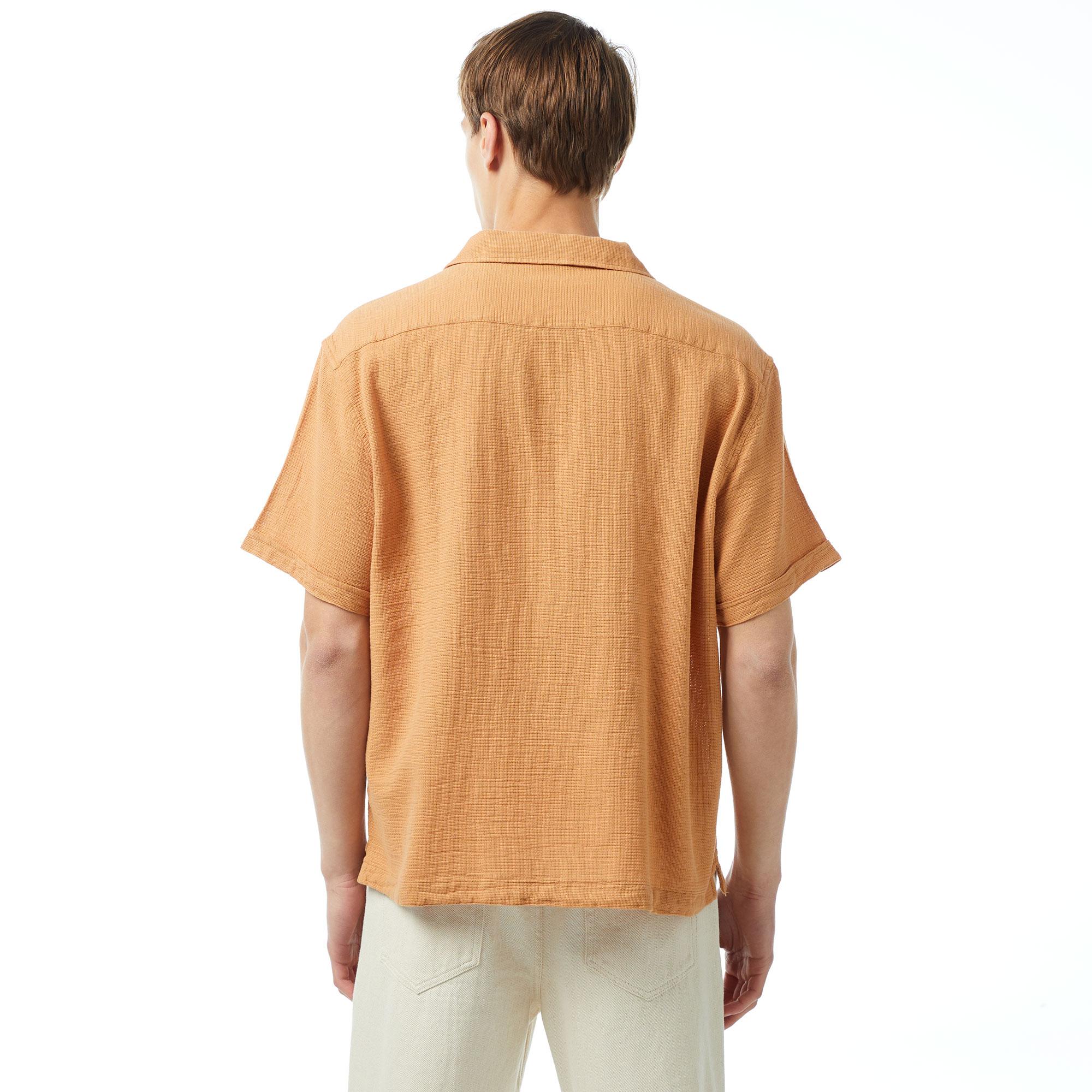 UNITED4 Oversize Erkek Kahverengi Gömlek