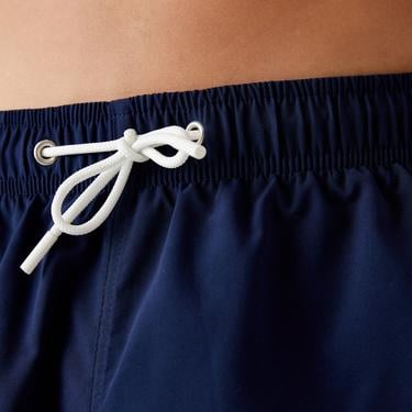  Lacoste Baskılı Erkek Lacivert Deniz Şortu