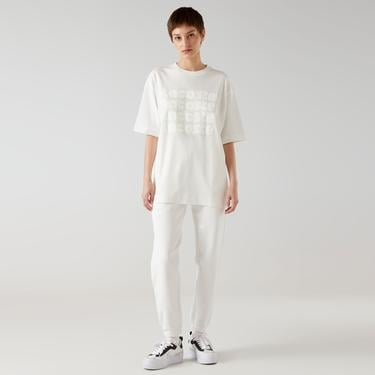  Lacoste Kadın Beyaz T-Shirt
