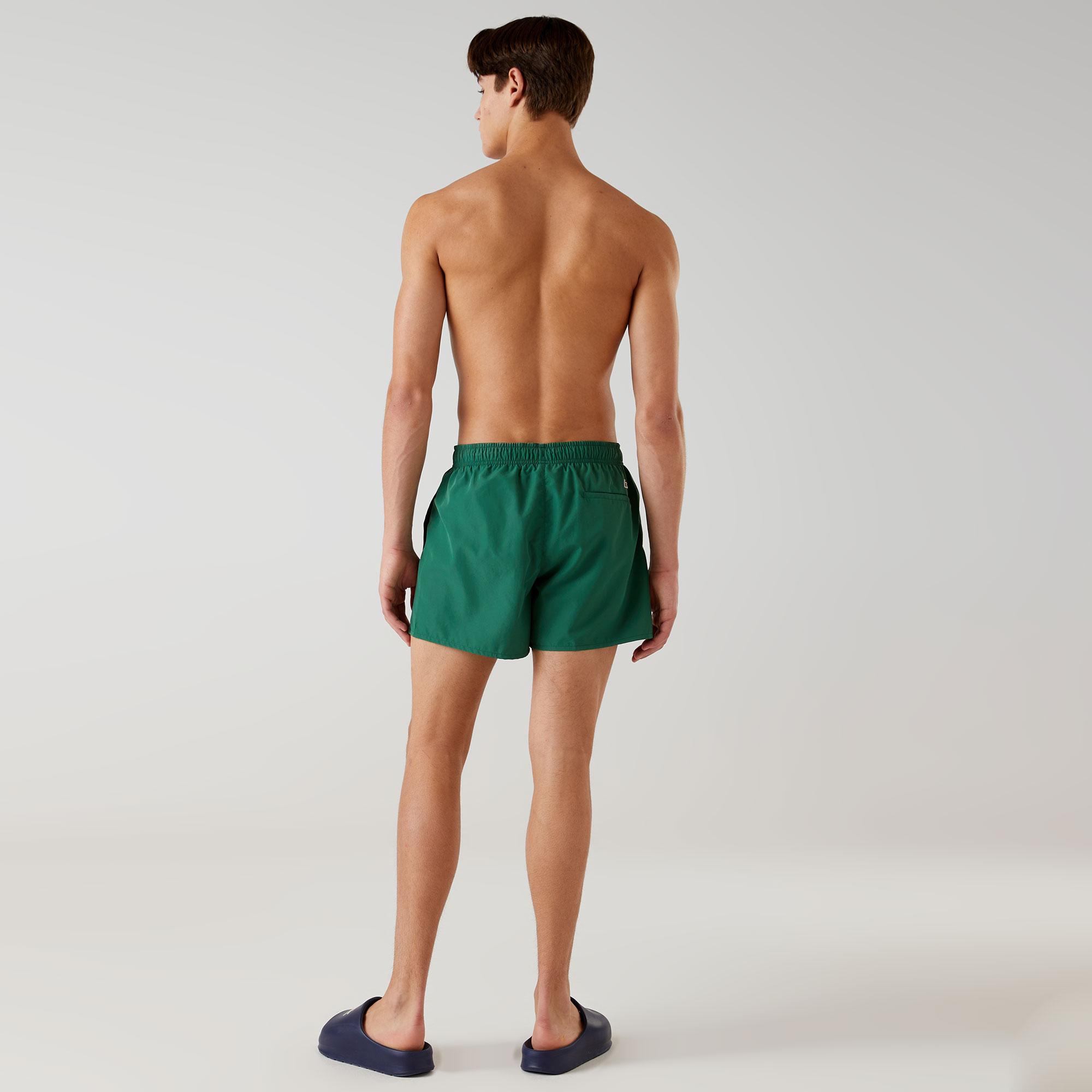 Lacoste Logo Erkek Yeşil Deniz Şortu