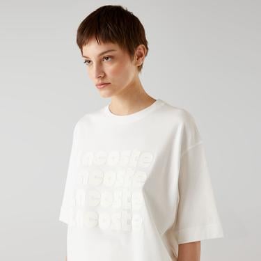  Lacoste Kadın Beyaz T-Shirt