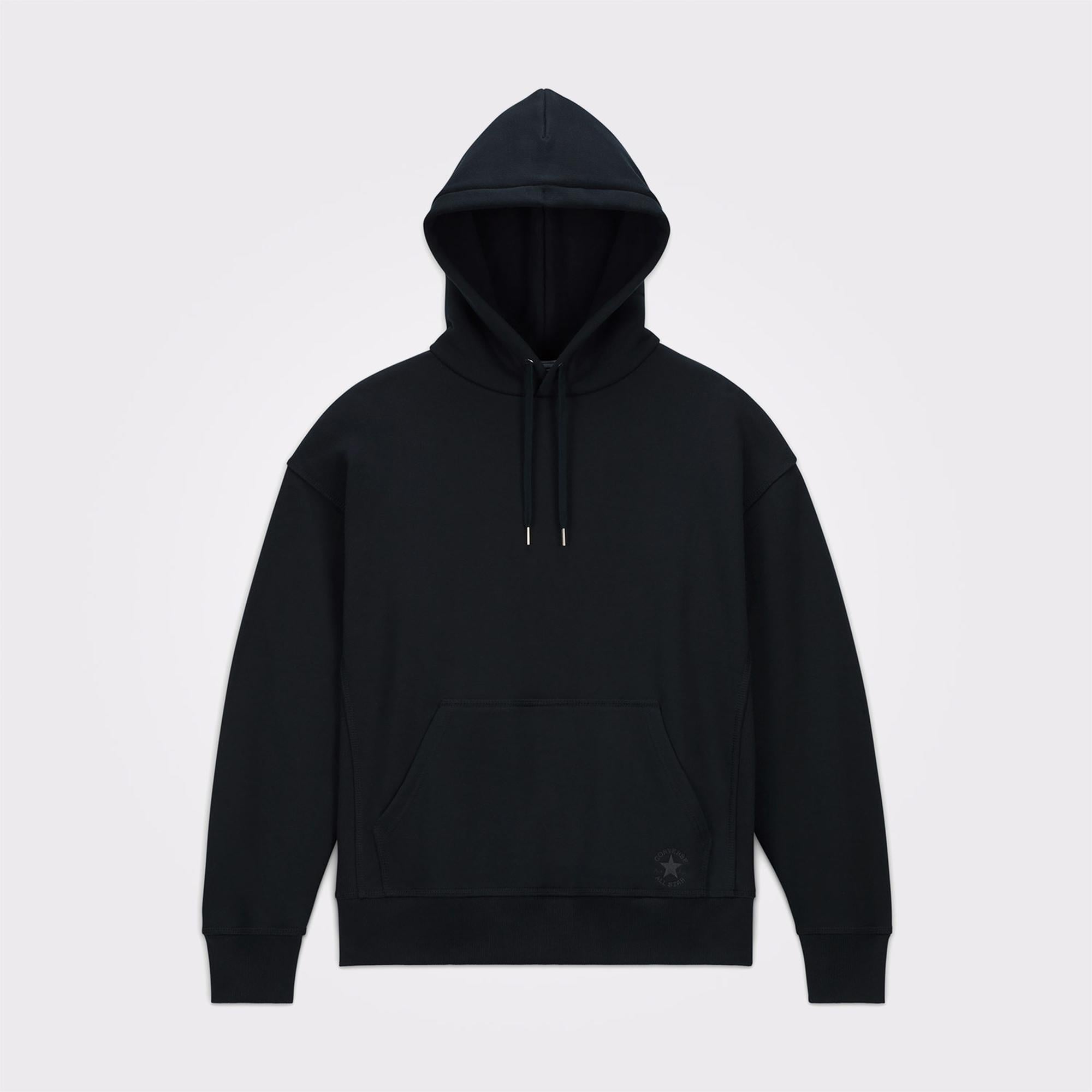 Converse Unisex Loose Fit Siyah Hoodie