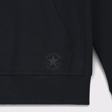  Converse Unisex Loose Fit Siyah Hoodie