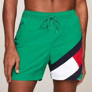  Tommy Hilfiger Sf Medium Drawstring Erkek Yeşil Deniz Şortu