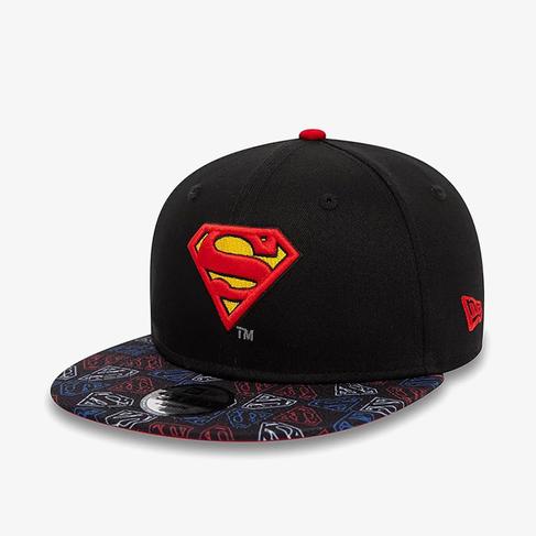  New Era Chyt Super Aop 9Fifty Supman Çocuk Siyah Şapka