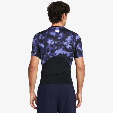  Under Armour HeatGear® Armour Baskılı Erkek Mor Günlük Antrenman T-Shirt