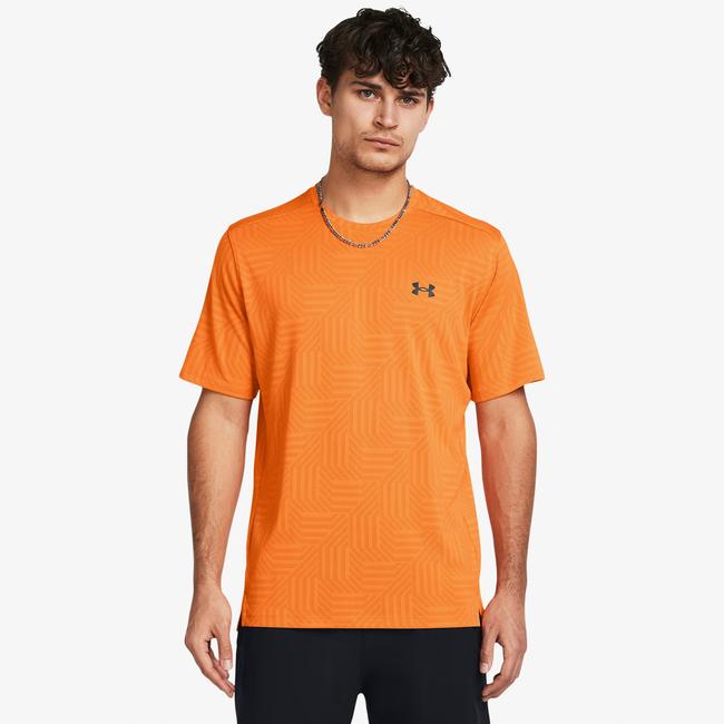  Under Armour Tech Vent Geotessa Erkek Turuncu Antrenman T-Shirt