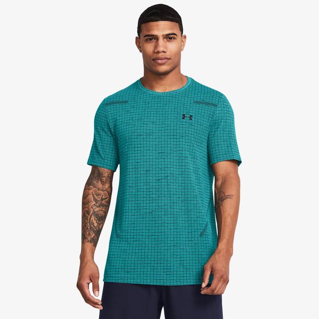  Under Armour Grid Erkek Yeşil Antrenman T-Shirt