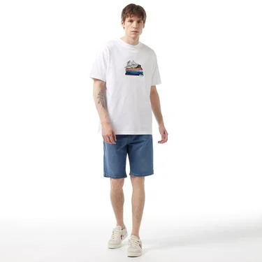  New Balance Lifestyle Erkek Beyaz T-Shirt