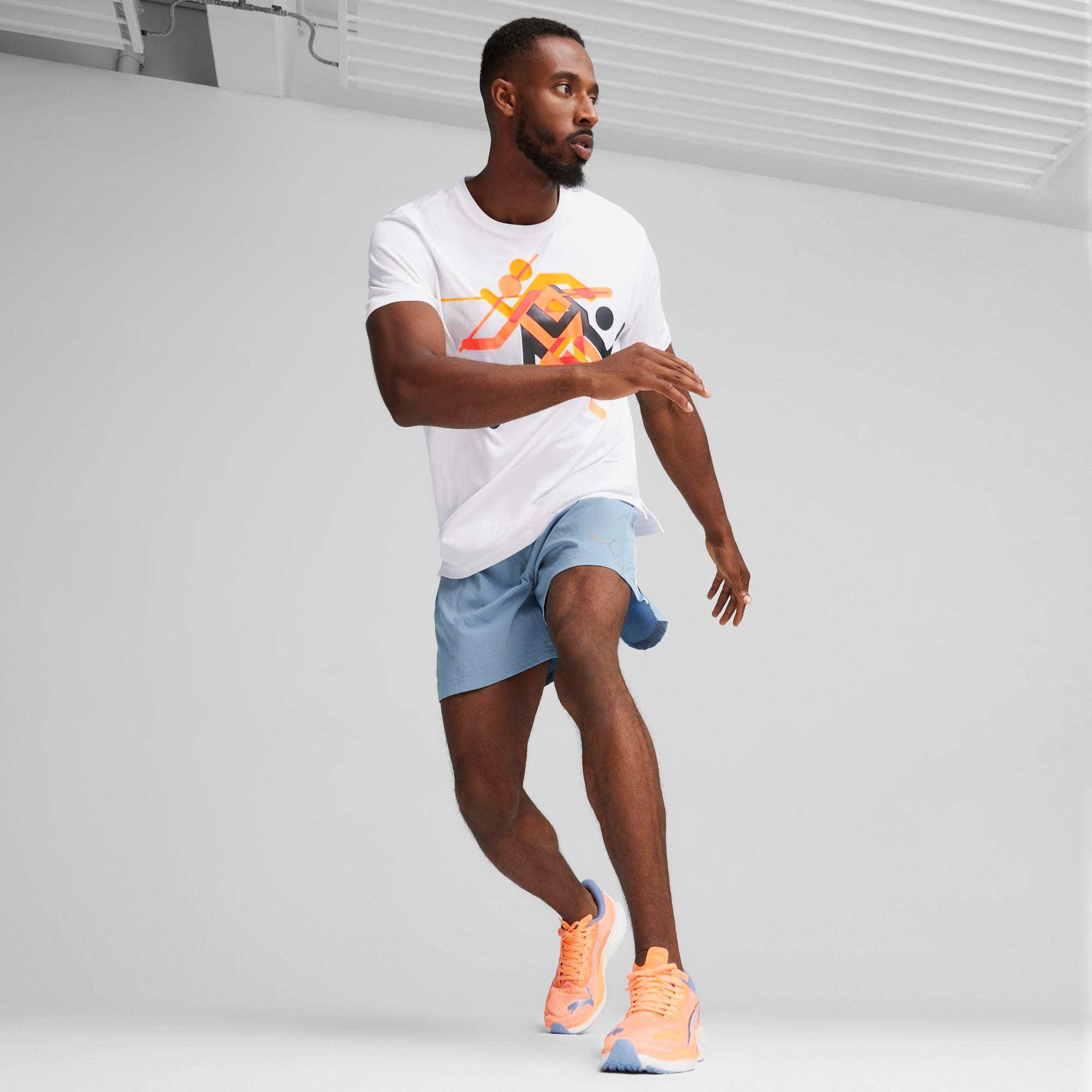 Puma Run Faster Icons Graphıc Unisex Beyaz T-Shirt