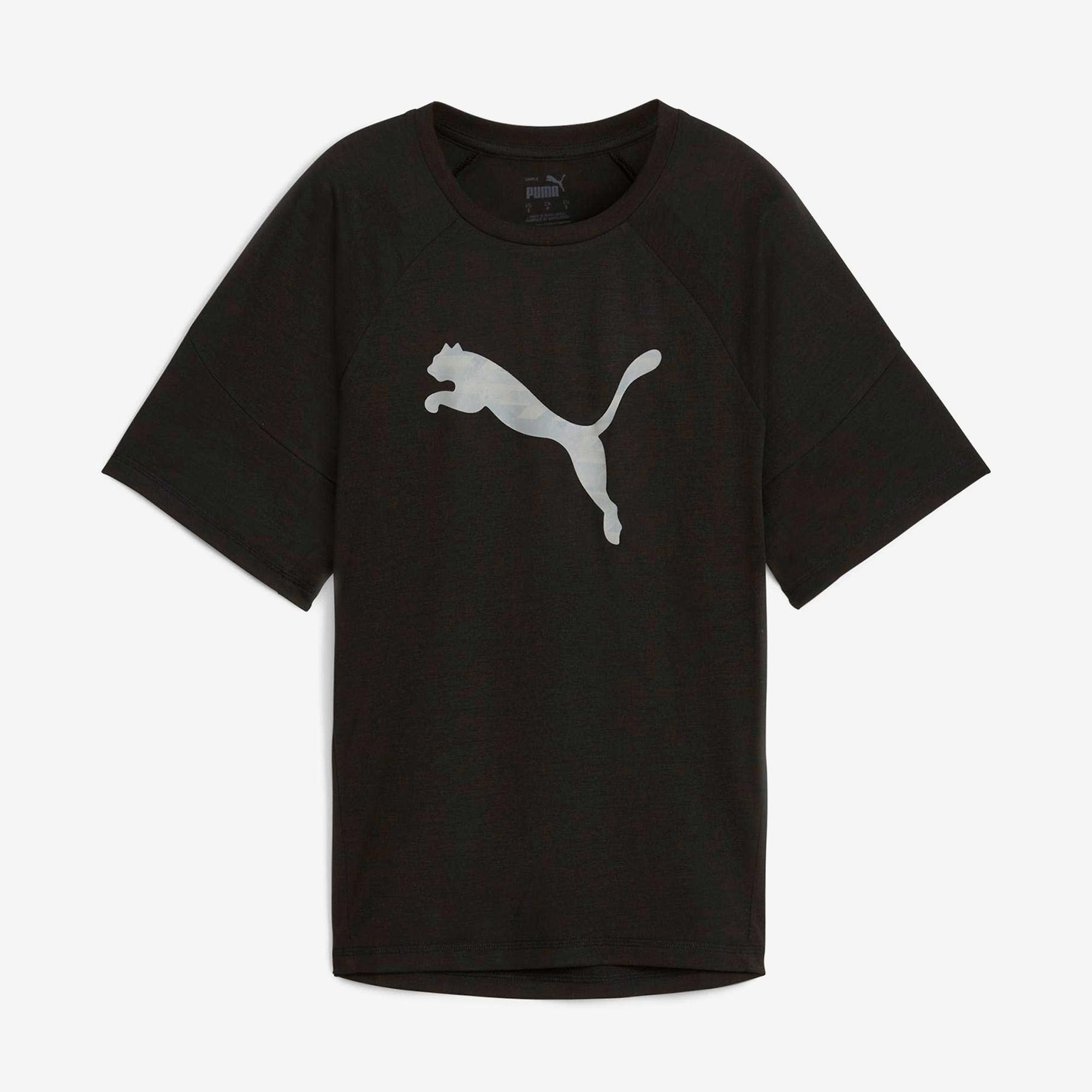 Puma Evostrıpe Graphic Kadın Siyah T-Shirt