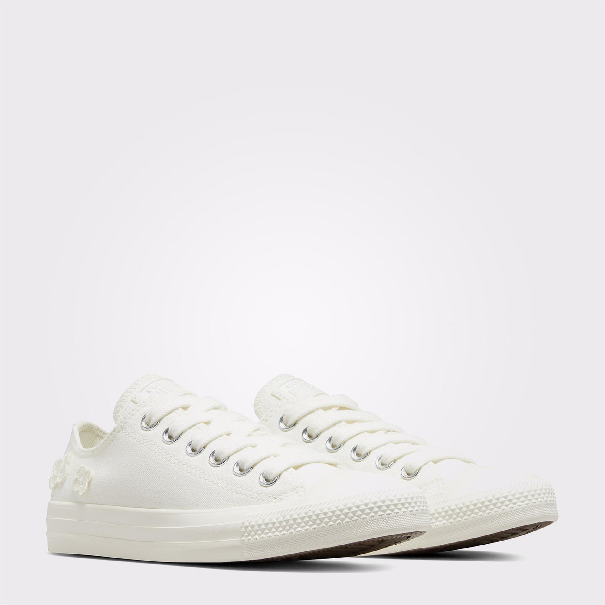 Converse Chuck Taylor All Star 3D Flowers Kadın Krem Sneaker