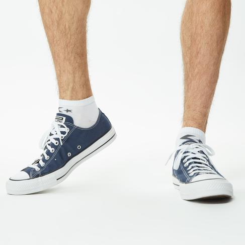  Converse Chuck Taylor Erkek 3'lü Beyaz Trainer Çorap