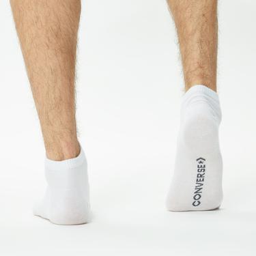  Converse Chuck Taylor Erkek 3'lü Beyaz Trainer Çorap