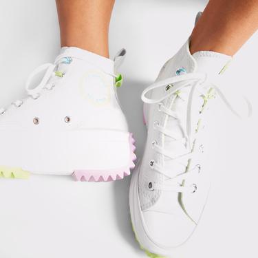  Converse Run Star Hike Unisex Beyaz Platform Sneaker