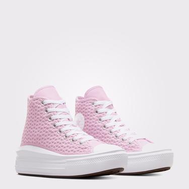  Converse Chuck Taylor All Star Move Genç Pembe Platform Sneaker