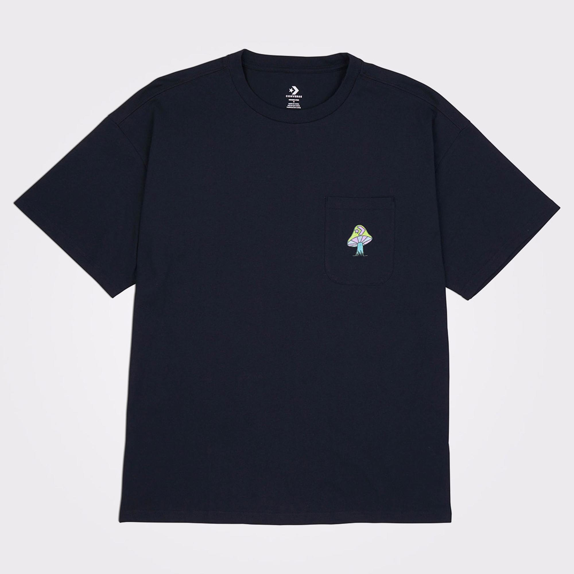 Converse Mushroom Oversized Fit Erkek Lacivert T-Shirt