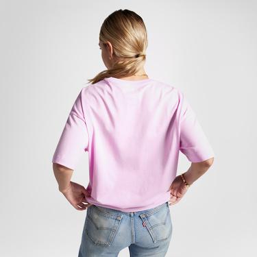  Converse Flaming Oversized Fit Kadın Lila T-Shirt
