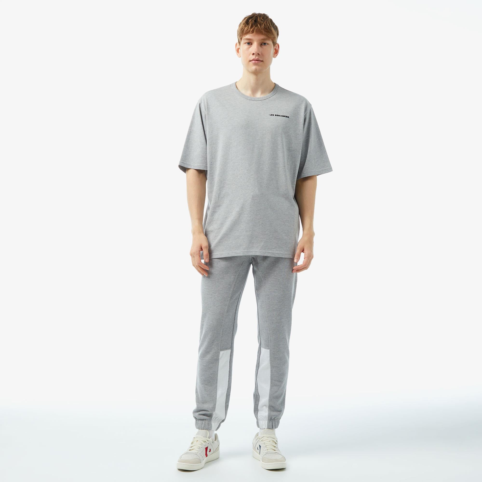 Les Benjamins 412 Erkek Gri T-Shirt