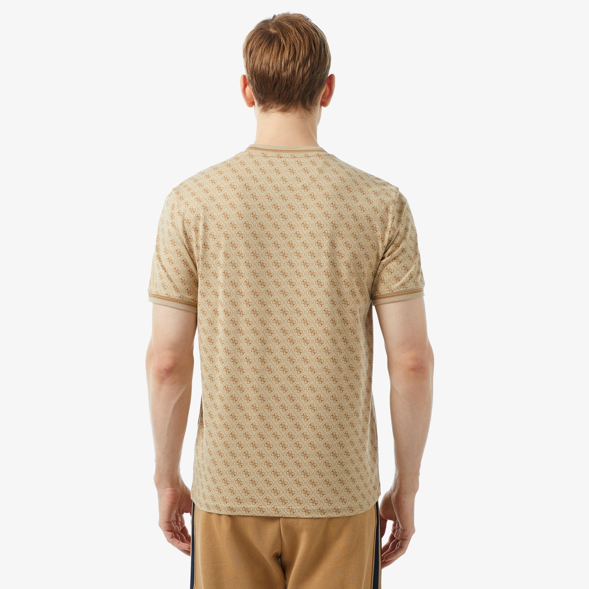 Guess Marshall Erkek Bej T-Shirt