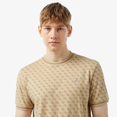  Guess Marshall Erkek Bej T-Shirt