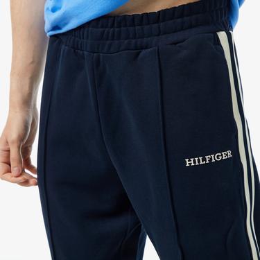  Tommy Hilfiger Tape Monotype Contrast Tape Erkek Lacivert Eşofman Altı