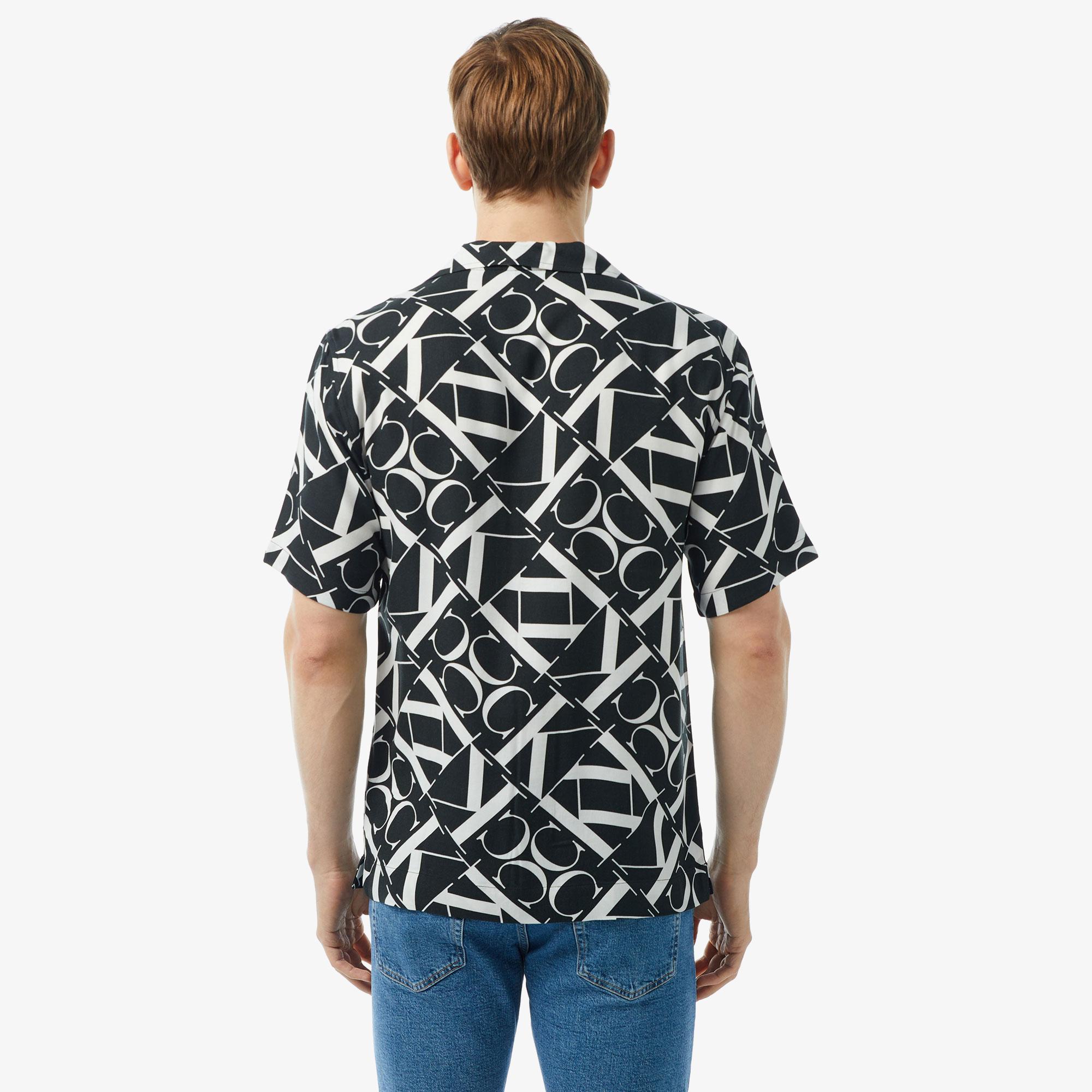 Calvin Klein Monogram Erkek Siyah Gömlek