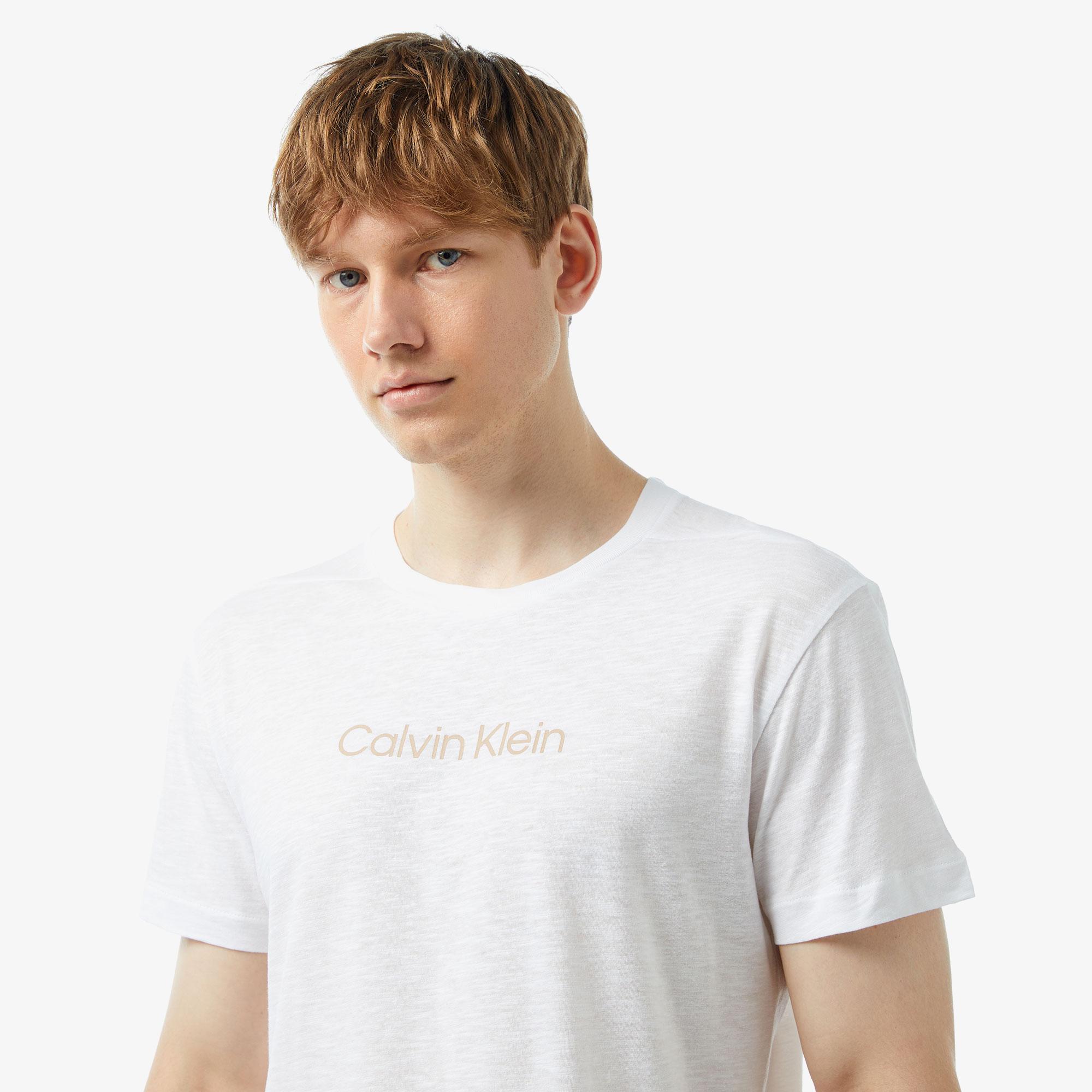 Calvin Klein Lifestyle Erkek Beyaz T-Shirt