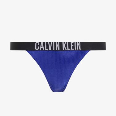  Calvin Klein Intense Power Rib Kadın Mavi Bikini Altı