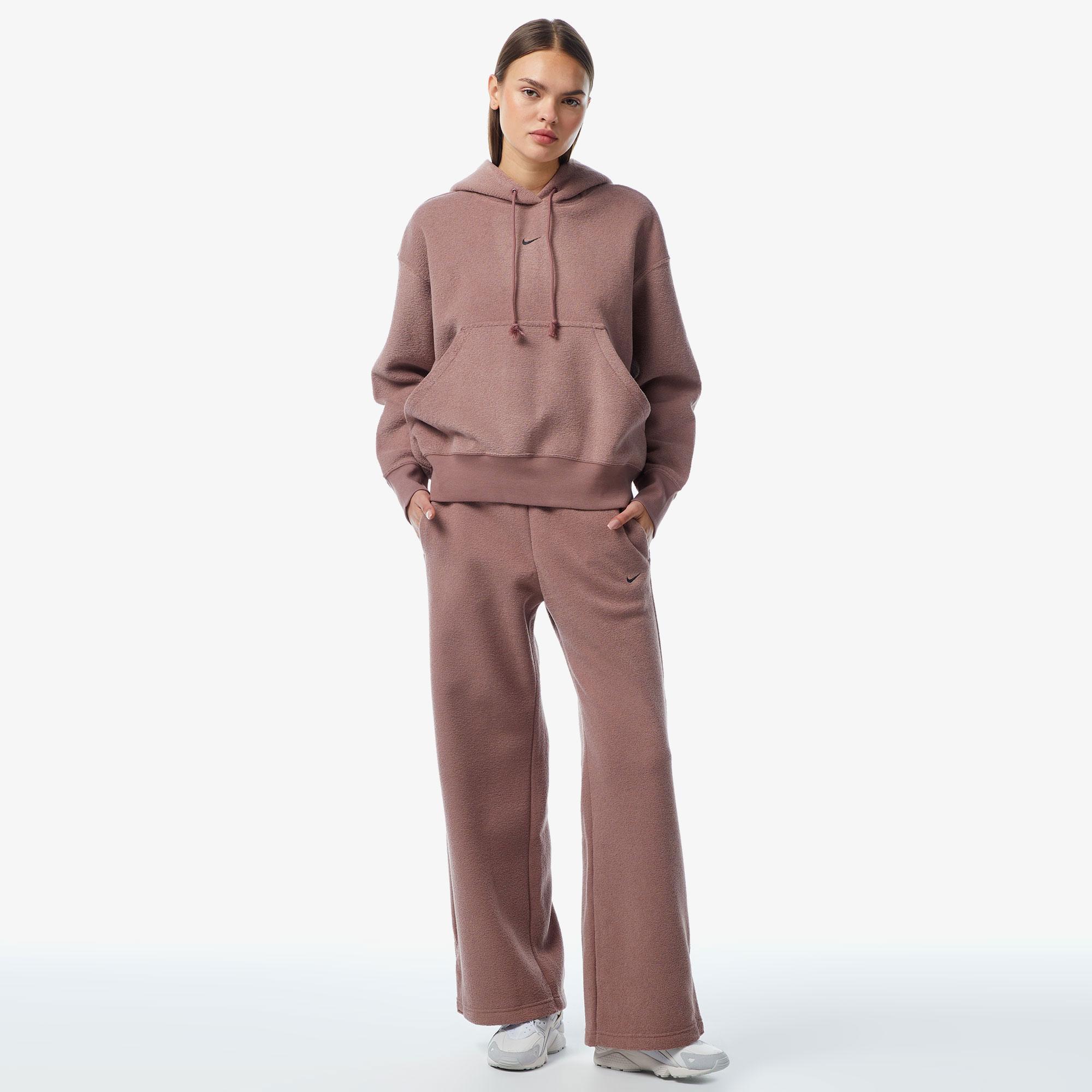 Nike Sportswear Phoenix Plush High Rise Kadın Pembe Eşofman Altı