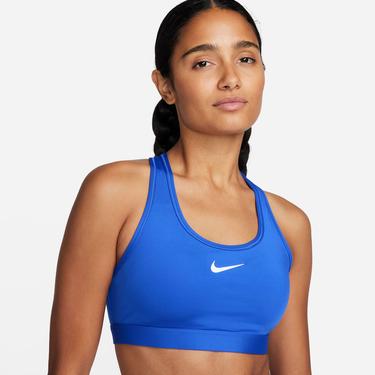  Nike Swoosh Medium Support Kadın Mavi Bra