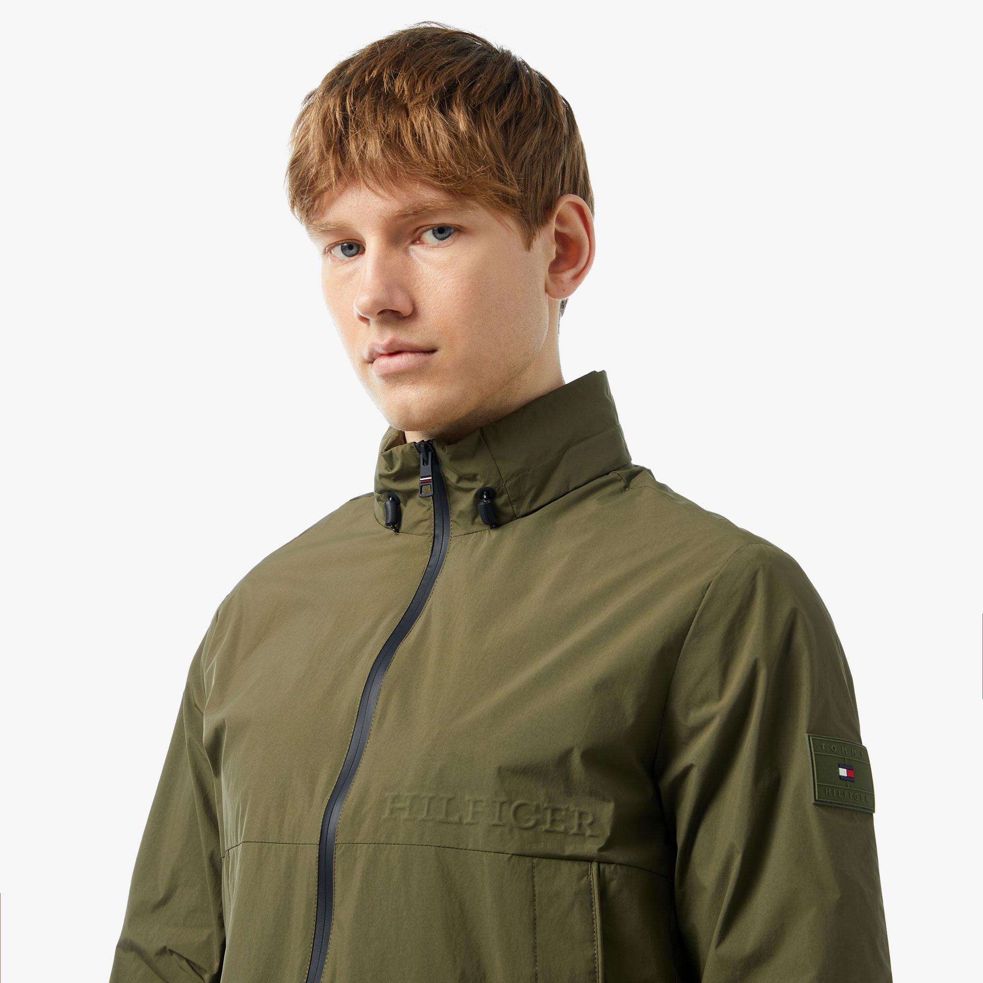 Tommy Hilfiger Portland Stand Collar Erkek Haki Ceket