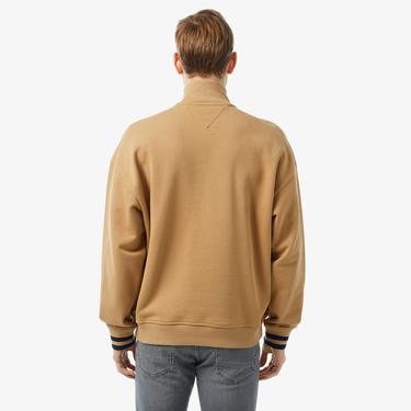  Tommy Hilfiger Monotype Half Zip Erkek Haki Sweatshirt